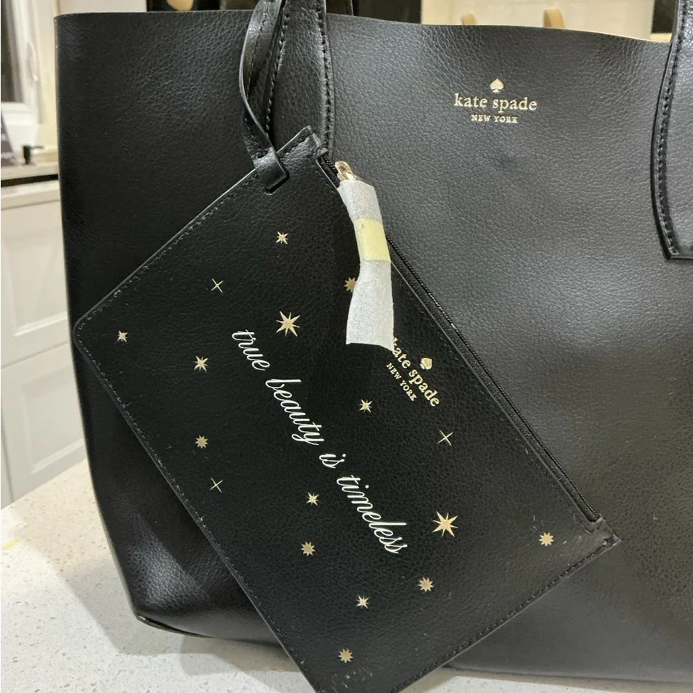 Disney x Kate Spade Beauty and the Beast Black Tote - Picture 4 of 8